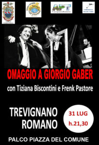 OMAGGIO GABER 31 luglio