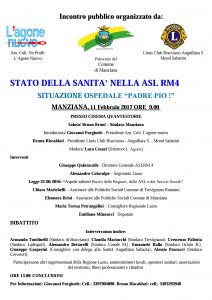 locandina sanità manziana