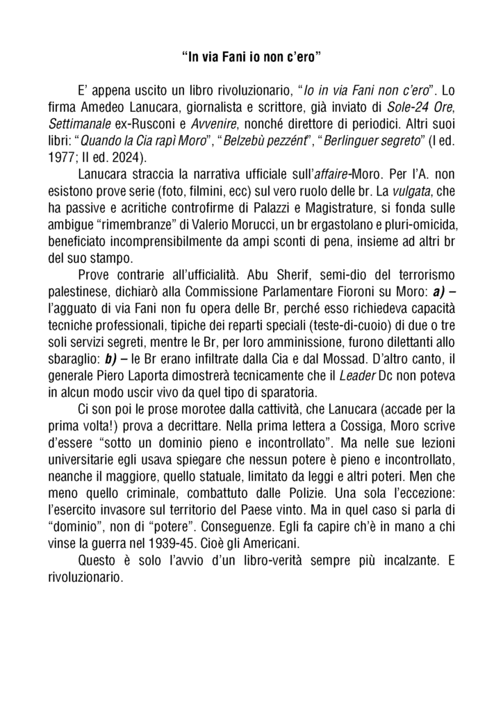 amedeo lanuncara 23 maggio - Sinossi