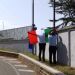 Tricolore donato dai Lions all'ospedale di Bracciano
