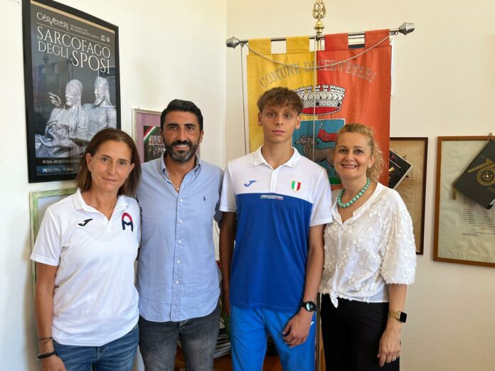 la giovane promessa insieme alla sindaca Gubetti