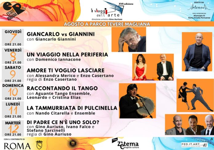 locandina della manifestazione i viaggi dell'arte