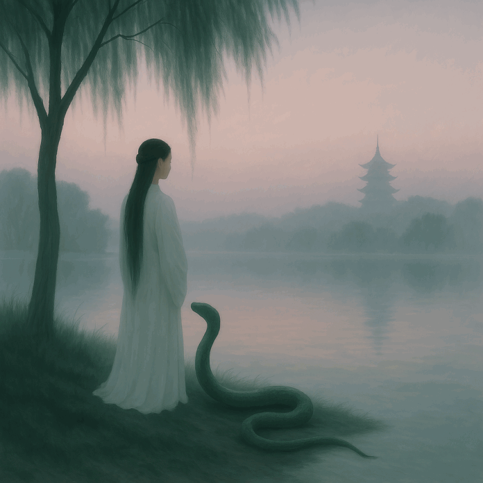 Hangzhou - Lago dell’Ovest - Bai Suzhen e Xiaoqing