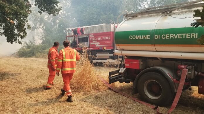 incendio a Valcanneto