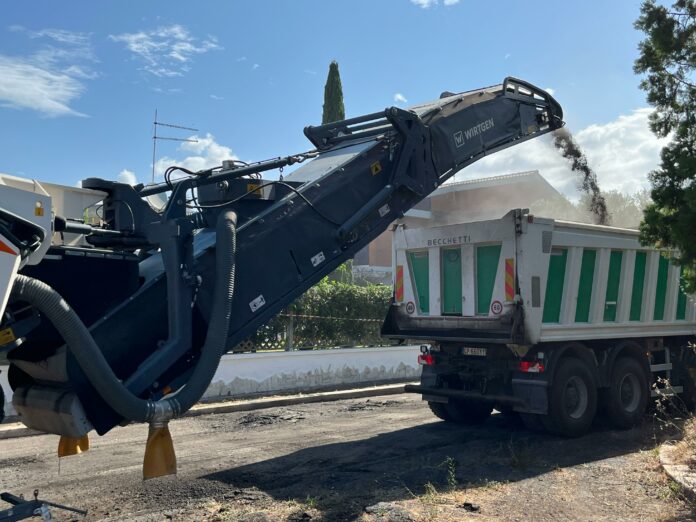 lavori di rifacimento del manto stradale a Cerveteri
