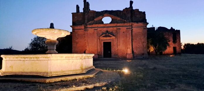antica Monterano illuminazione artistica