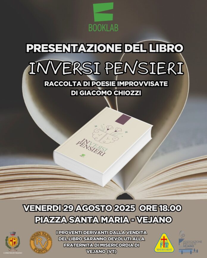 presentazione libro di poesie di Giacomo Chiozzi