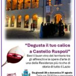 6 locandina degusta il tuo calice a palazzo Ruspoli