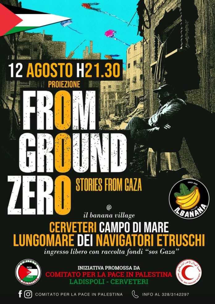 proiezione film a Cerenova per raccolta fondi