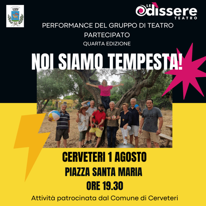 locandina dello spettacolo teatrale in scena domenica