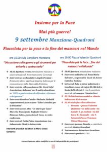 fiaccolata della pace a Quadroni