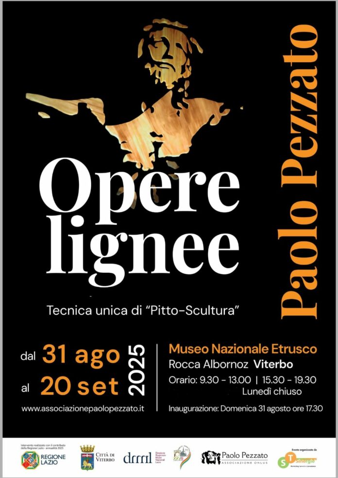 mostra opere lignee maestro Pezzato