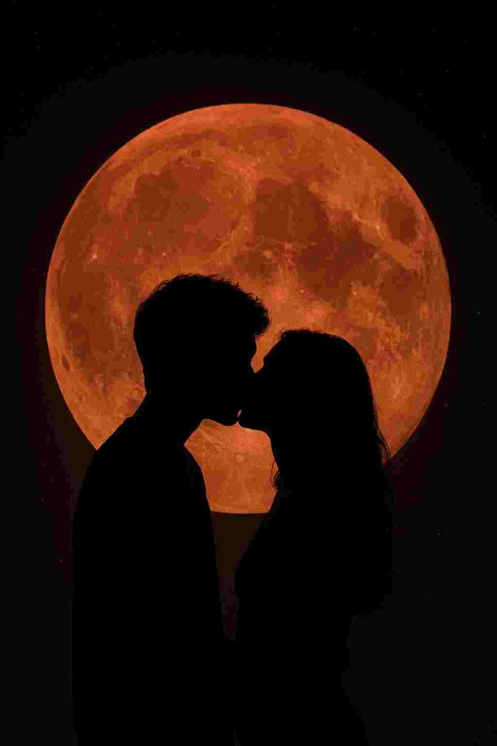 Un bacio sotto la Luna Rossa