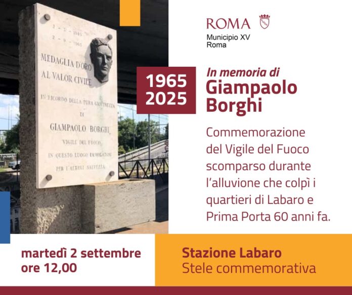 commemorazione a Labaro per morte vigile del fioco