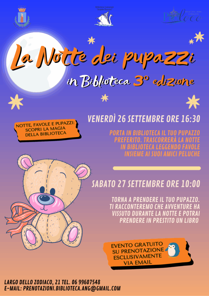 La notte dei pupazzi in biblioteca