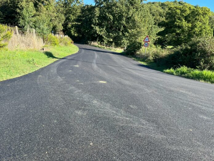 asfaltata via pian della Carlotta