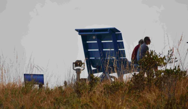 panchina blu di Sperlonga