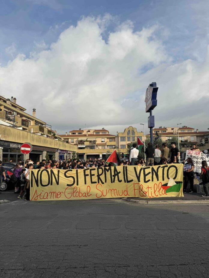 gli studenti di Bracciano in piazza per Gaza