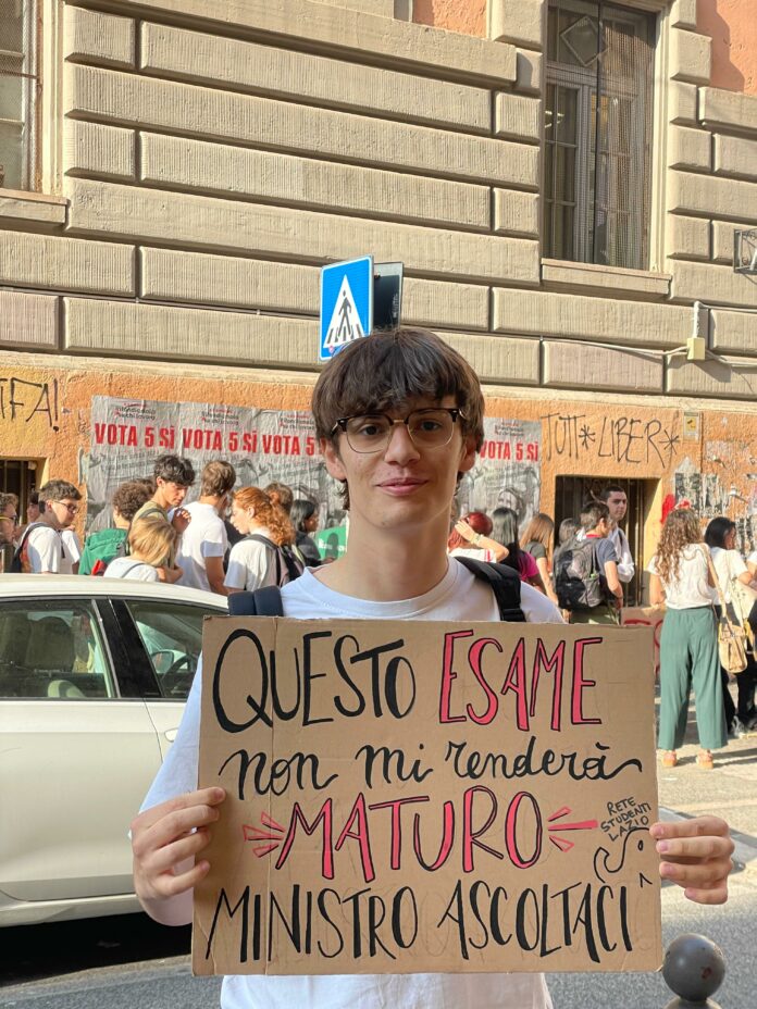 Critica alla proposta di riforma della maturità