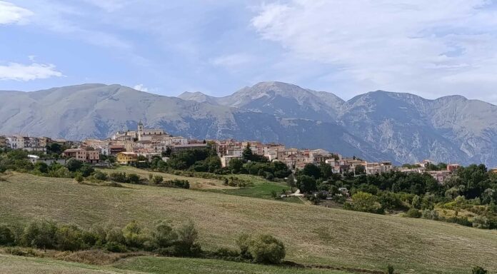 Torricella Peligna, sulla Maiella, in provincia di Chieti