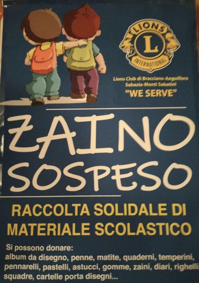 L'iniziativa del Lions Club Bracciano