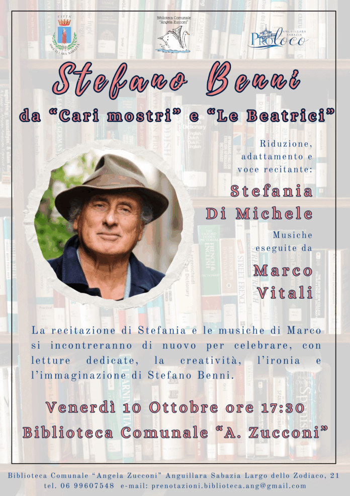 la biblioteca di anguillara ricorda Benni