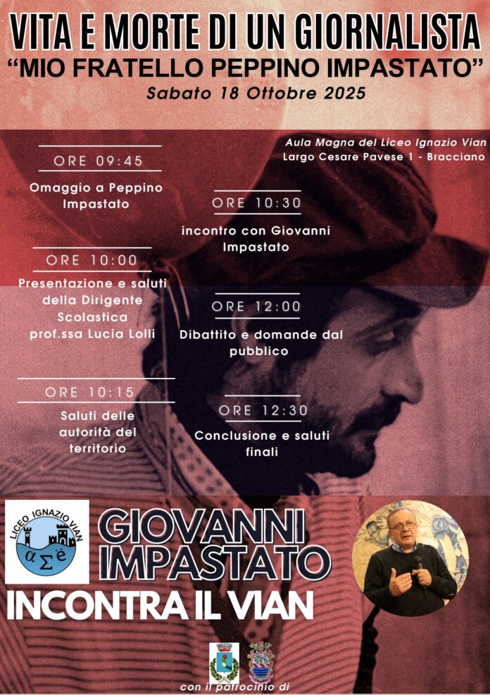 Il fratello di Peppino Impastato al Liceo Vian di Bracciano