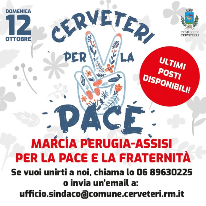 ultimi posti disponibili per la marcia della pace