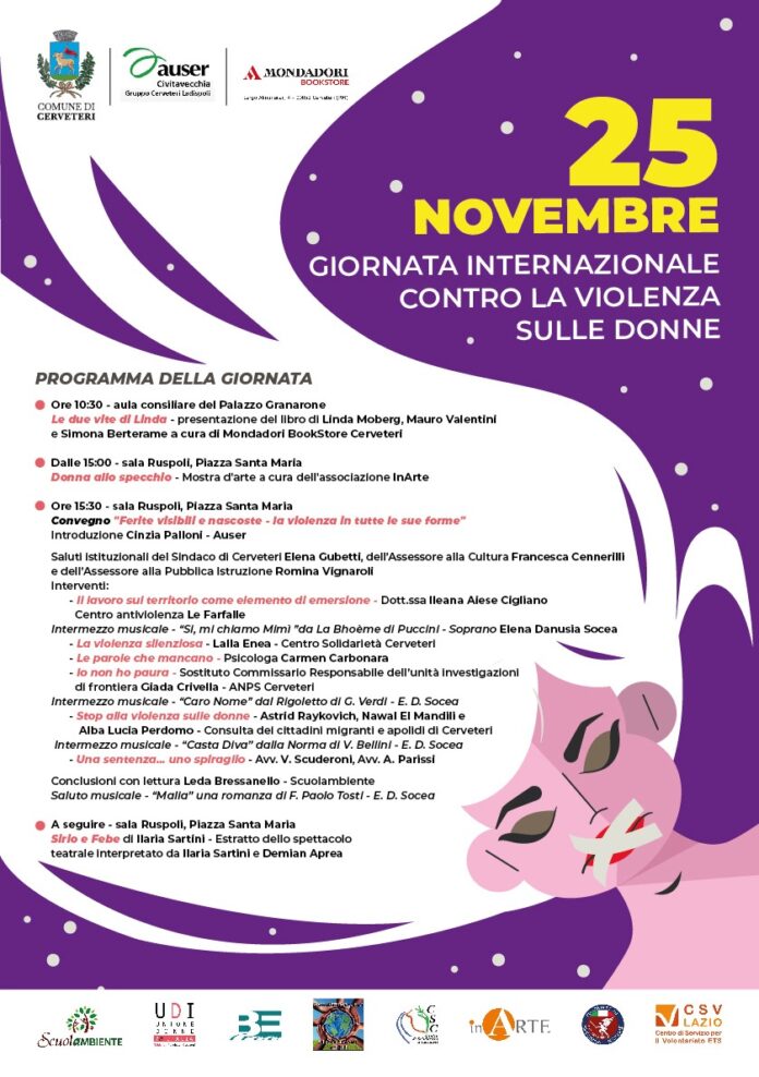 Giornata contro la violenza sulle donne a Cerveteri