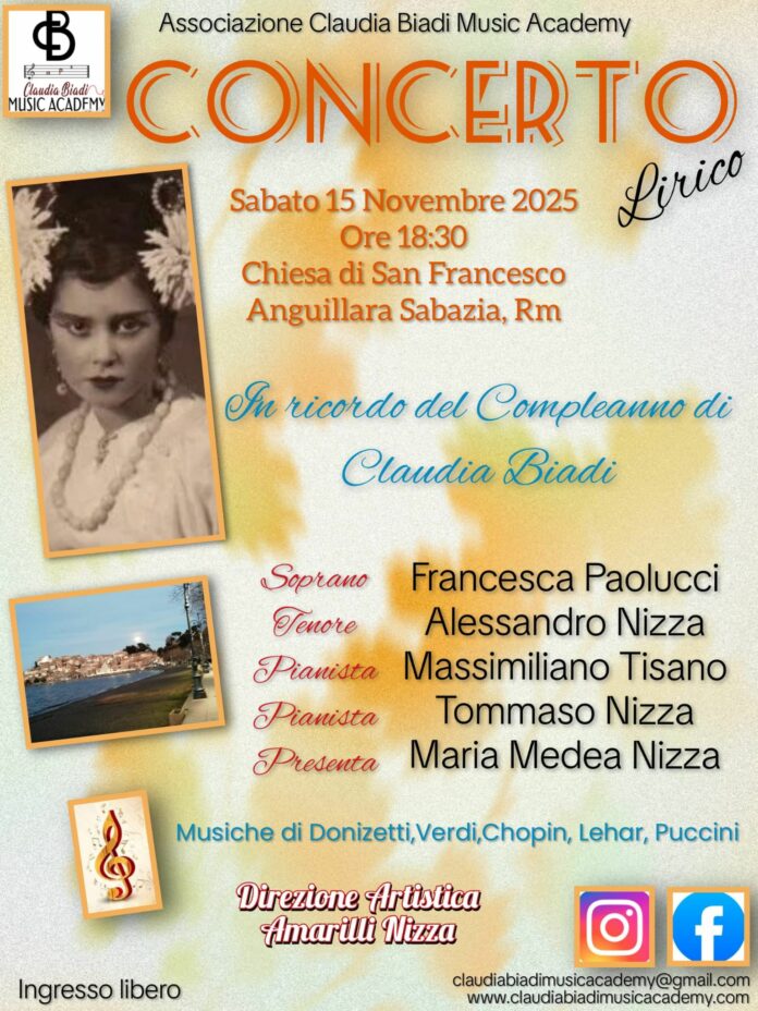 concerto lirico commemorativo ad Anguillara
