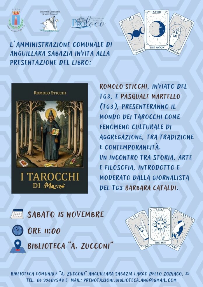 Il libro sui tarocchi presentato alla biblioteca di Anguillara