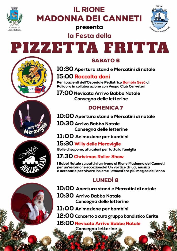 festa della pizzetta fritta a Cerveteri