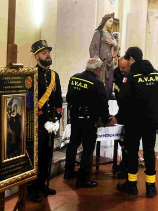 Celebrazione liturgica per Santa Barbara a Santa Maria Novella in Bracciano