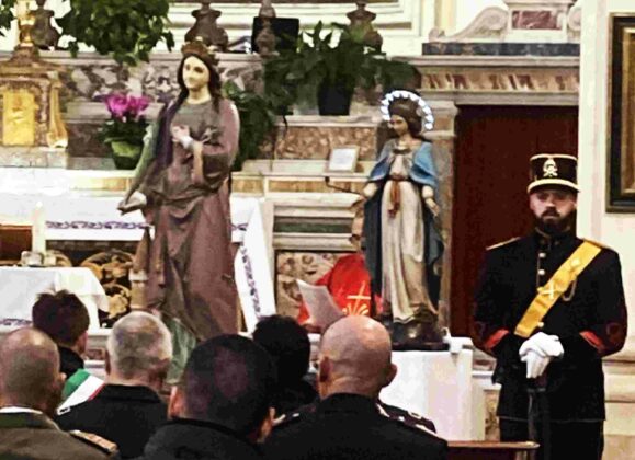 Celebrazione liturgica per Santa Barbara a Santa Maria Novella in Bracciano