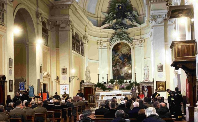 Celebrazione liturgica per Santa Barbara a Santa Maria Novella in Bracciano