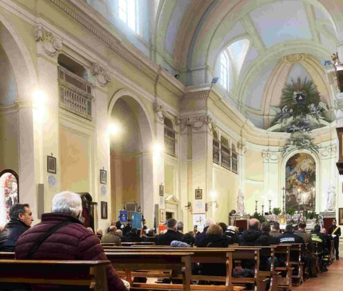 Celebrazione liturgica per Santa Barbara a Santa Maria Novella in Bracciano