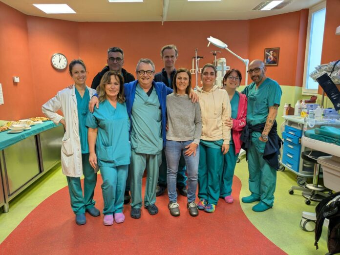 equipe del punto nascita ospedale di Tivoli
