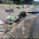 Immondizia sulla spiaggia