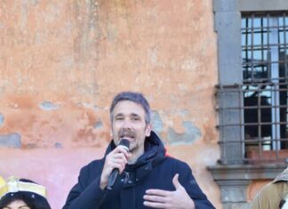 Il sindaco Crocicchi al carnevale di Bracciano