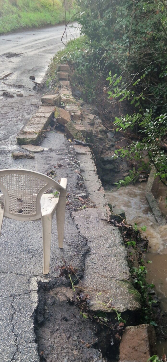 I danni del nubifragio a Bracciano