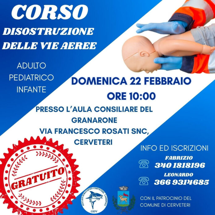 corso di disostruzione a Cerveteri
