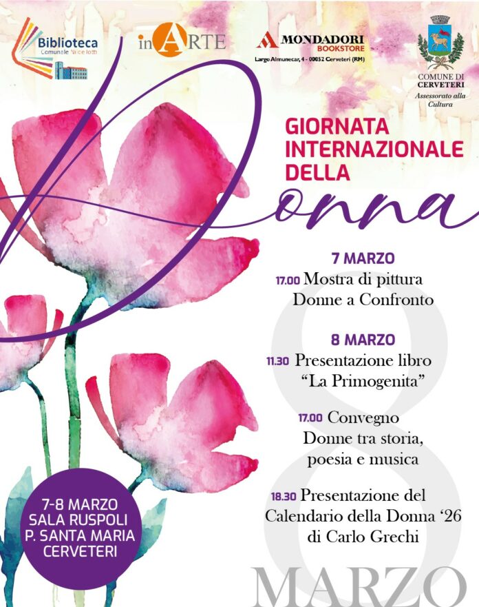 festa della donna, eventi a Cerveteri