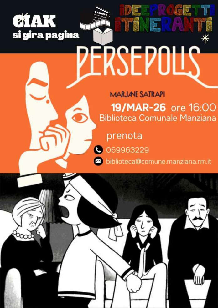 Persepolis, presentazione del libro a Manziana