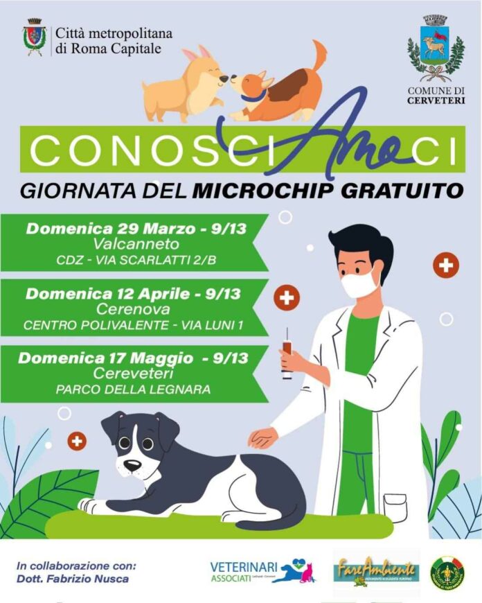 Microchip a Valcanneto, Cerenova e Cerveteri