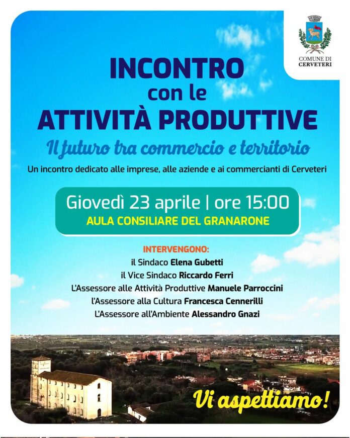 comune Cerveteri incontra attività produttive