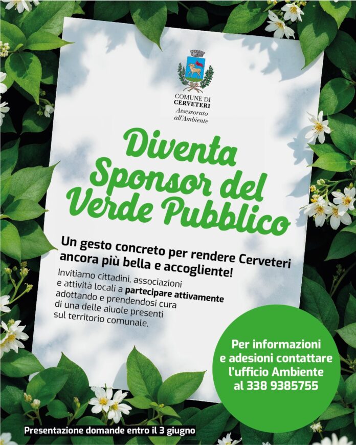 sponsorizzazione aiuole e aree verdi a Cerveteri