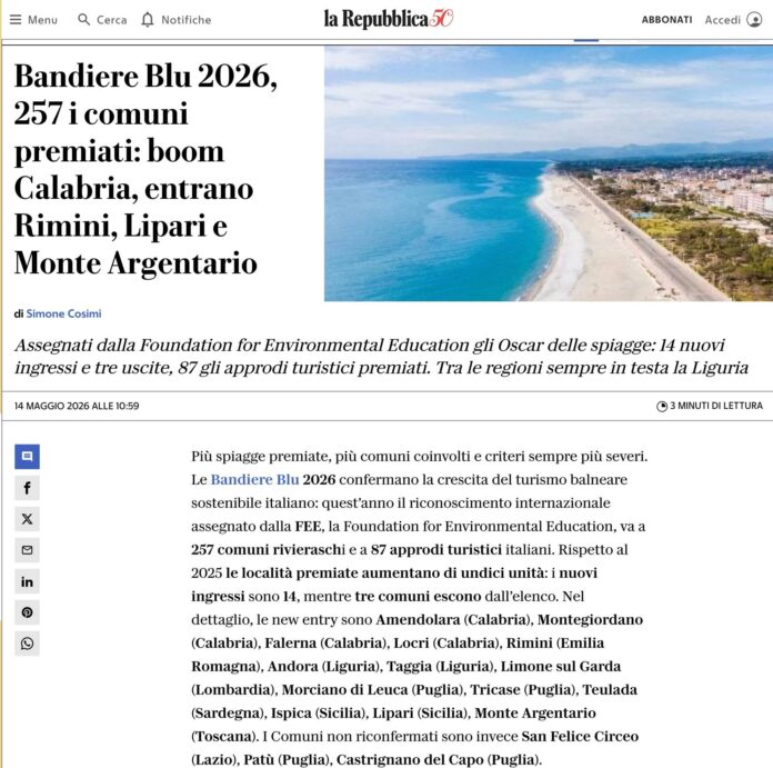 bandiera blu
