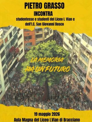 locandina incontro con Piero Grasso