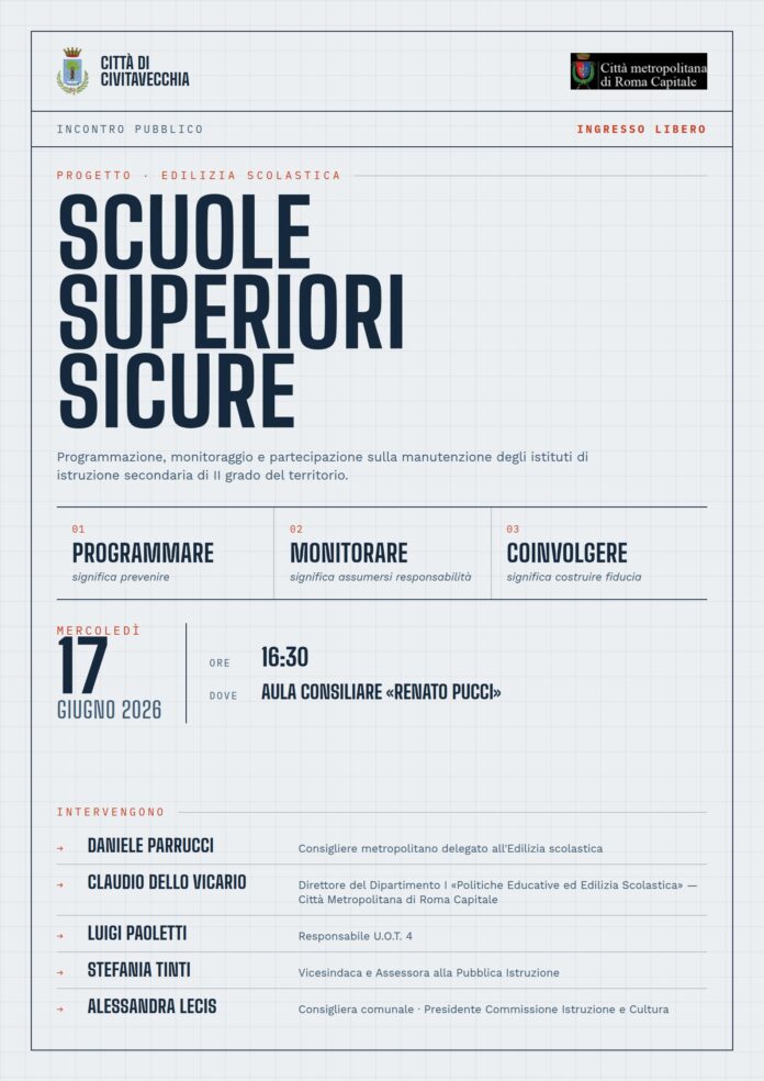locandina scuole superiori sicure
