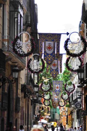 decorazioni per il trasporto della santa patrona